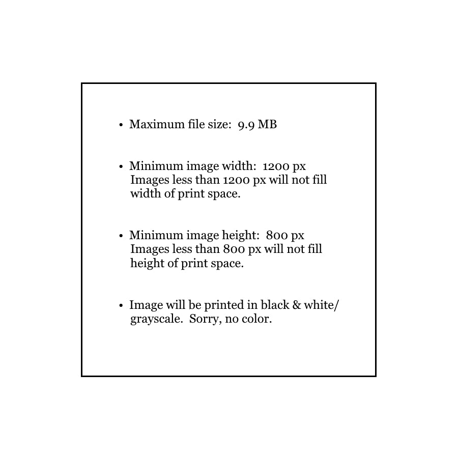 Evoke Journals end sheet custom image guidelines